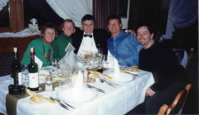 With Stefano - Master of the Dining Room!