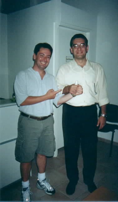 Dr. Michael Taking Care Of The Thumb!