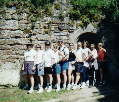 At The Castle: Nancy, Kleha, Greg, Susie, Tom, Ari, Hobler, Mo, Corie, Julie Anne