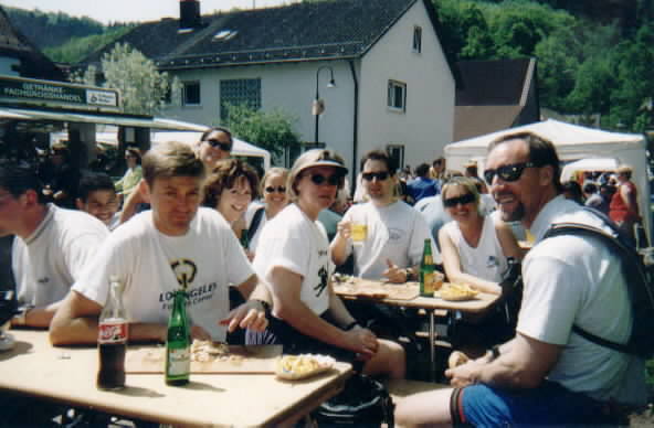 Bike Day!  Back To Front: Susie, Greg, Hobler, Ari, Tom, Nancy, Mo, Corie, Fred